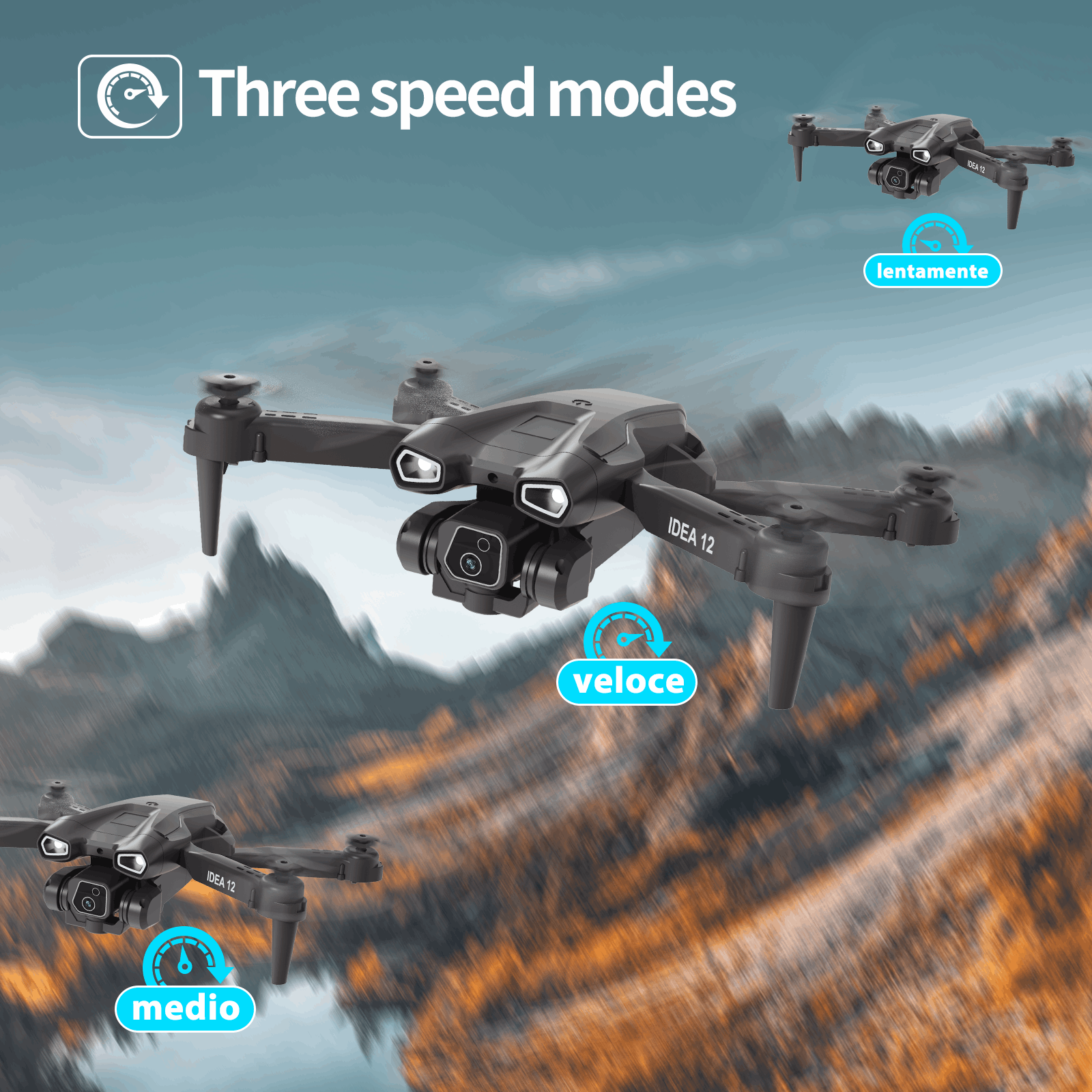 IDEA12 Mini 1080P HD Drone - le-idea