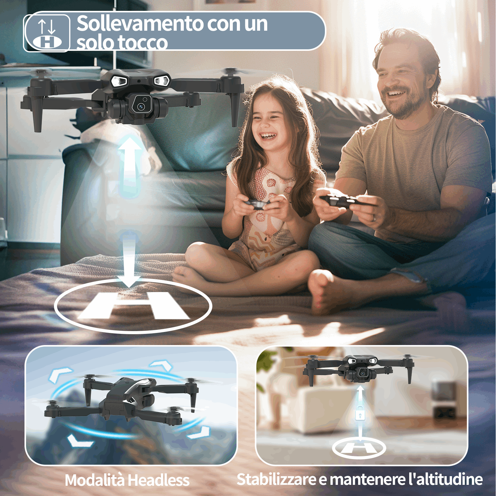 IDEA12 Mini 1080P HD Drone - le-idea
