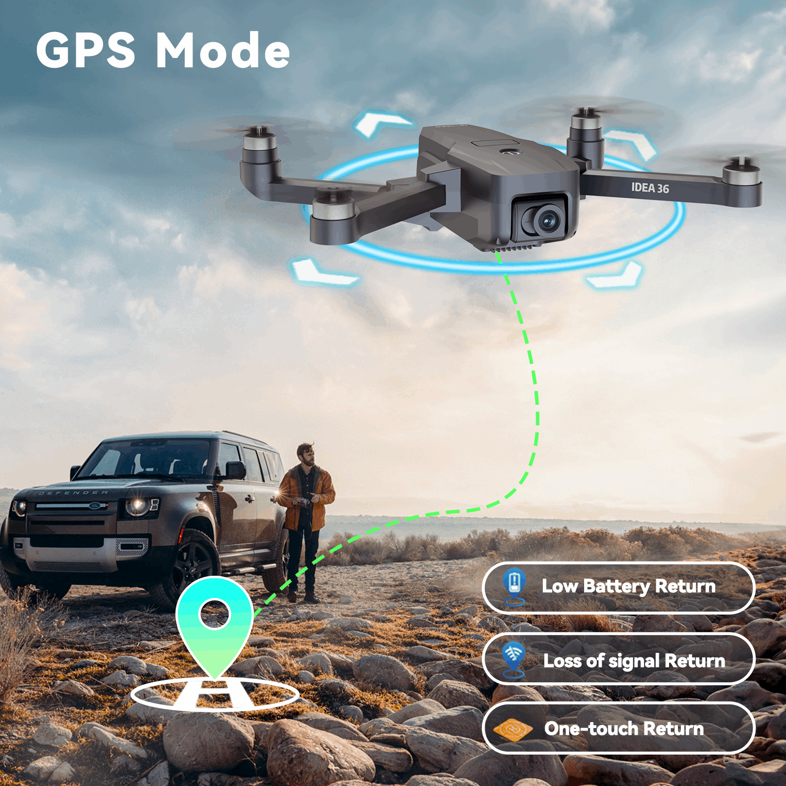 IDEA36 4K GPS Drones - le-idea