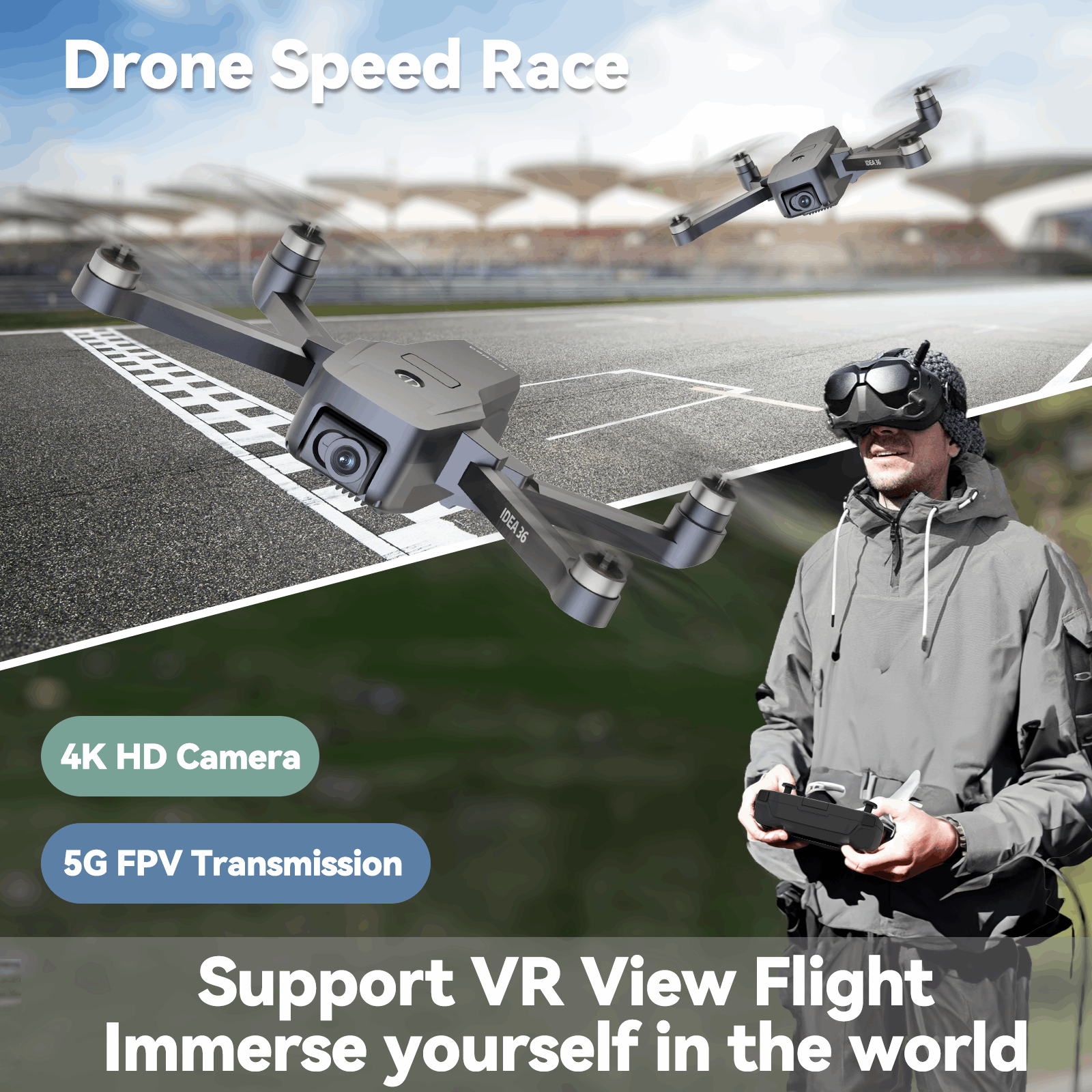 IDEA36 4K GPS Drones - le-idea