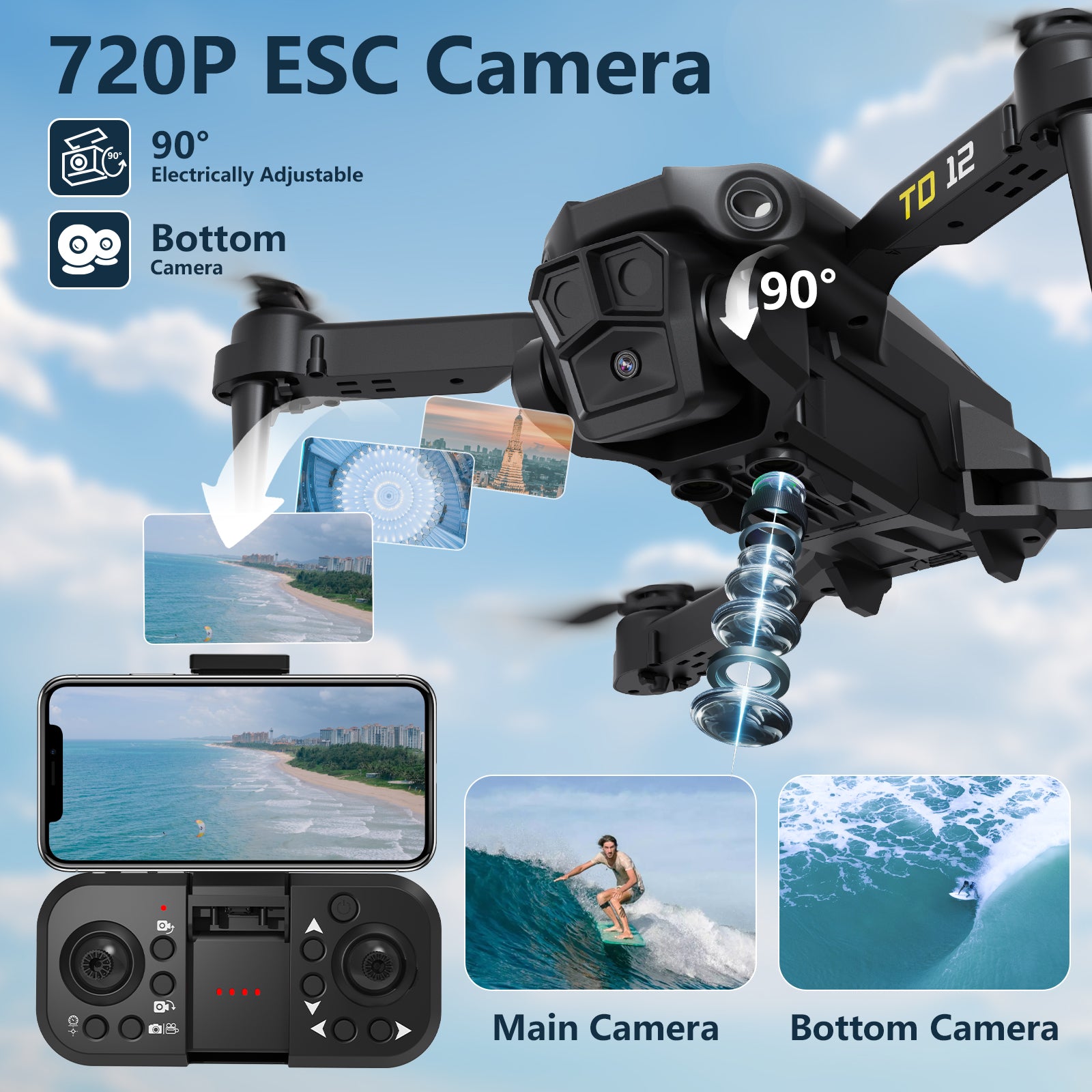 Drone TD12 720P 