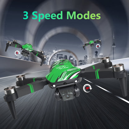 TTROARDS TT19 4K Camera Drone for Adults, Foldable Brushless Quadcopter with 270° Obstacle Avoidance, Optical Flow, Level 3 Wind Resistance – Green
