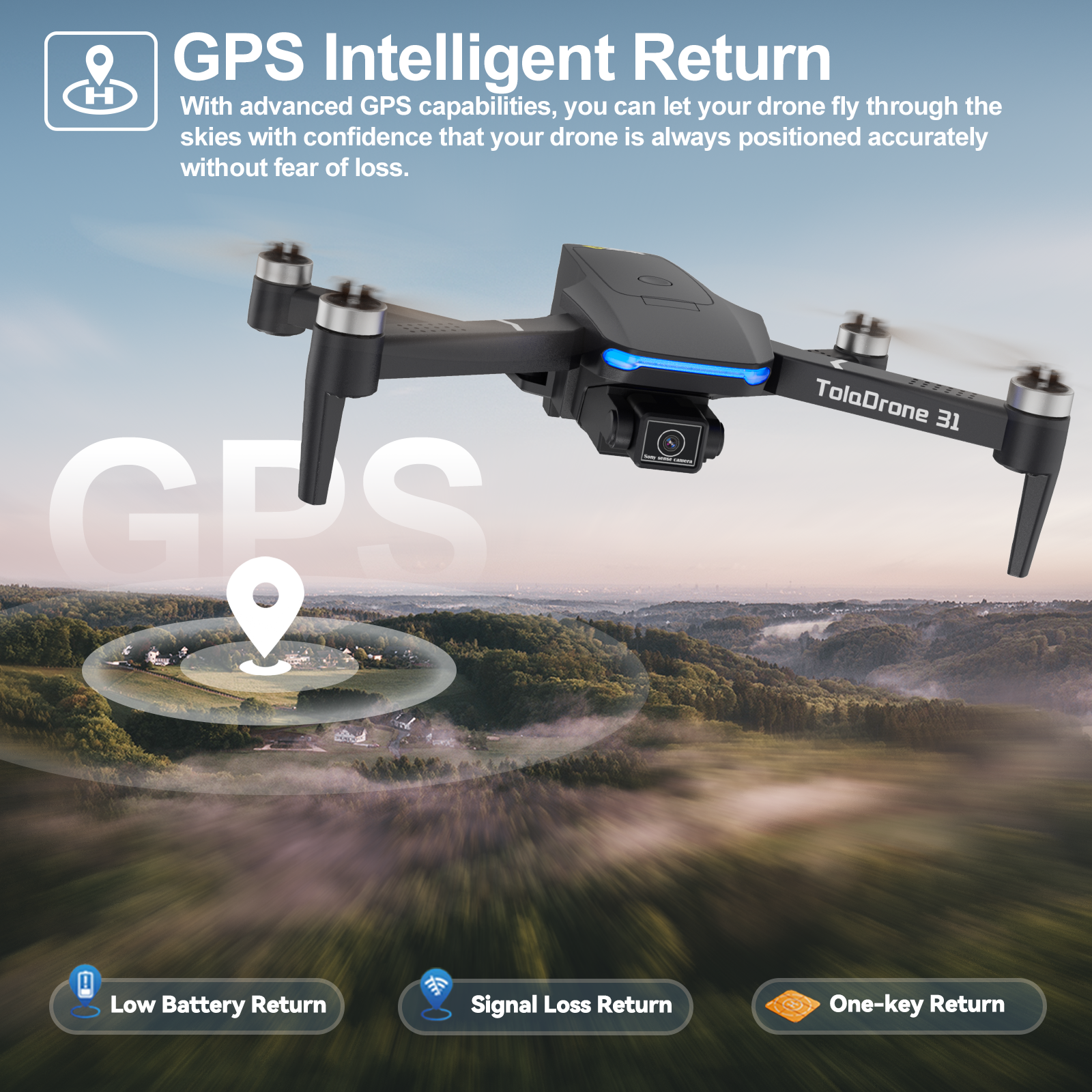 Toladrone TD31P 4K GPS-Drohne