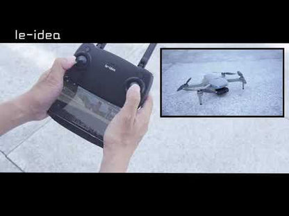 le-idea IDEA37 EIS Telecamera 4K Anti-Shake Drone GPS con Motore Brushless Gimbal a 2 Assi con Funzione di Ritorno Automatico, Stabilità di Mantenimento dell'altitudine, Drone Aereo Professionale, 2 Batterie